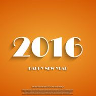 Happy new year 2016 creative greeting card N3
