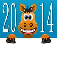vector new year horse