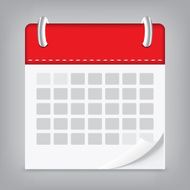 icon calendar isolated background