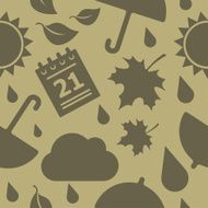 Vector seamless autumn pattern N2