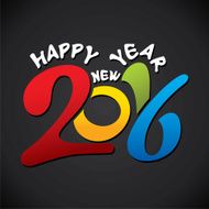happy new year 2016 design N22