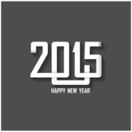 Creative happy new year 2015 text Design N7