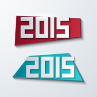 Vector modern 2015 banners new year background
