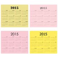 Calendar for 2015 on background N2