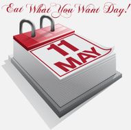 calendar 11 May Eat What You Want Day