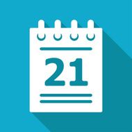 Vector calendar icon Eps10 N7