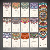 Calendar with mandalas N43