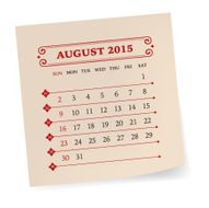 August 2015 Calendar N4