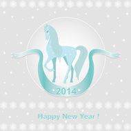 Blue horse