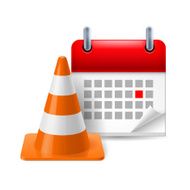 Traffic cone and calendar N2