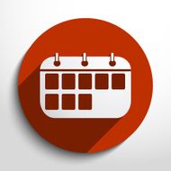 Vector calendar organizer web icon N9