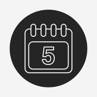 calendar line icon N36