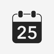 Christmas calendar icon N12