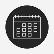 calendar line icon N37