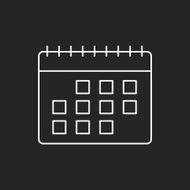calendar line icon N38