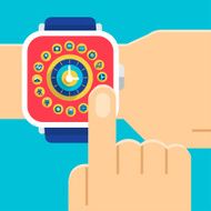 Smart watch illustrate