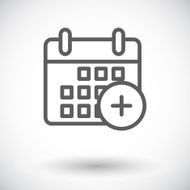 Calendar stroke icon N8
