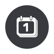 Vector modern gray circle icon N3