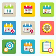 Calendar and event icons