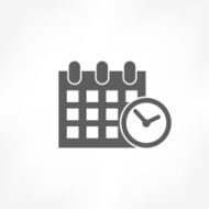 calendar &amp; clock icon N5