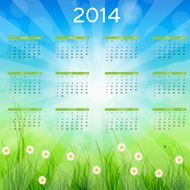 vector illustration 2014 new year calendar N18