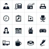 black office icons N2