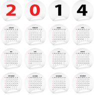 English Calendar for 2014