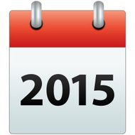 Calendar Icon with the year 2015
