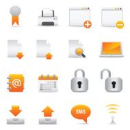 Yellow Internet Icons