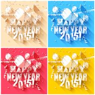 Happy New Year 2015 - greeting cards