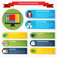 Flat Business Infographic Background N3