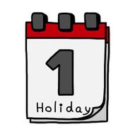 first day Holiday calendar