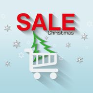Christmas sale background vector