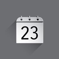 Flat Calendar Icon N32