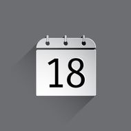 Flat Calendar Icon N33