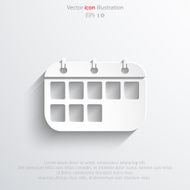 Vector calendar organizer web icon N10