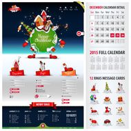 five components website template for christmas
