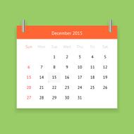 Calendar page for December 2015 N7