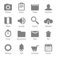 Network and mobile material design icons connections