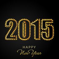 Concept of celebrating New Year 2015 N7