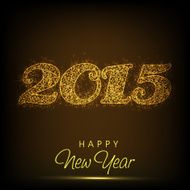 Happy New Year celebration with stylish text design N9