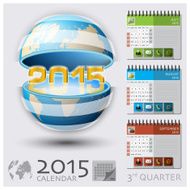 Third Quarter Of 2015 Calendar Global Map