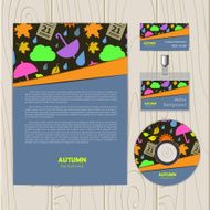 Vector abstract background with autumn N13