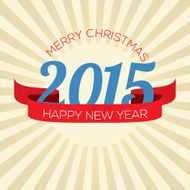 2015 New Year Card Vector Illustration N2