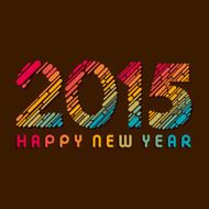 creative new year 2015 greeting background