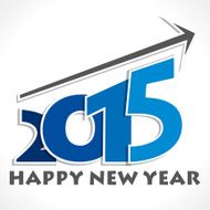 creative new year 2015 banner design