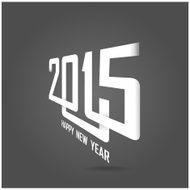 Happy new year 2015 creative greeting card design N6