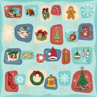 Retro Advent Christmas Calendar