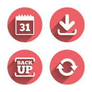 Download and Backup signs Calendar rotation N16