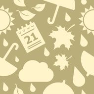 Vector seamless autumn pattern N3